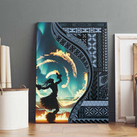 Samoan Siapo Motif and Siva Afi Dance Canvas Wall Art
