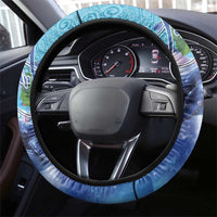 Hawaii Aloha Whales Steering Wheel Cover Hibiscus and Whales with Polynesian Pattern - Polynesian Pride