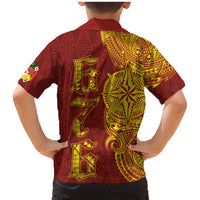 Tonga 676 Ngatu Tribal Tattoo Family Matching Mermaid Dress and Hawaiian Shirt LT03 - Polynesian Pride