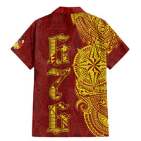 Tonga 676 Ngatu Tribal Tattoo Family Matching Mermaid Dress and Hawaiian Shirt LT03 - Polynesian Pride