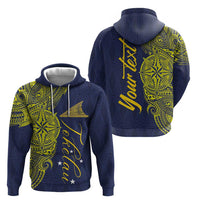 Personalised Tokelau Classic Ngatu Motifs Zip Hoodie