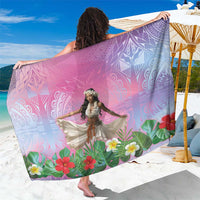 Woman Polynesian Tattoos Sarong Tropical Flower - Sweets Vibrant Color