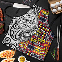 Niue Hiapo and Maori Decoration Tattoos Apron - Polynesian Pride