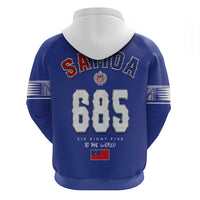 Toa Samoa Rugby Zip Hoodie Six Eight Five to The World
