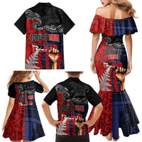 Aotearoa and Samoa Toitu Te Tiriti Family Matching Mermaid Dress and Hawaiian Shirt Honour the Treaty - Te Tiriti Is Us