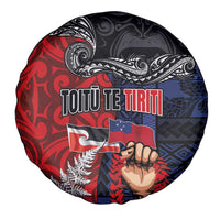 Aotearoa and Samoa Toitu Te Tiriti Spare Tire Cover Honour the Treaty - Te Tiriti Is Us