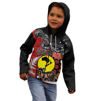 Aotearoa and Australia Toitu Te Tiriti Kid Hoodie Honour the Treaty - Te Tiriti Is Us