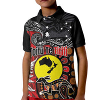 Aotearoa and Australia Toitu Te Tiriti Kid Polo Shirt Honour the Treaty - Te Tiriti Is Us
