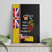 Aotearoa and Niue Toitu Te Tiriti Canvas Wall Art Honour the Treaty - Fight Together Stand Together