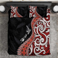 Aotearoa Maori Stylized Koru - Silver Ferns Bedding Set