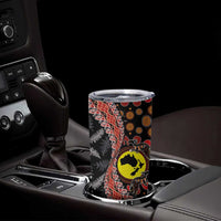 Aotearoa and Australia Tumbler Cup Maori Koru Ferns With Aboriginal Kangaroo