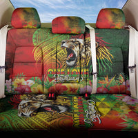 Hawaiian Reggae Back Car Seat Cover Jawaiian One Love-Tribal Tatoos and Rastafari Lion LT03 One Size Multicolor - Polynesian Pride