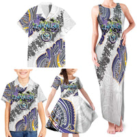 Traditional Art Hawaiian Kakau Tattoos Family Matching Tank Maxi Dress and Hawaiian Shirt Graffiti Style - Polynesian Pride