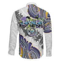 Traditional Art Hawaiian Kakau Tattoos Family Matching Tank Maxi Dress and Hawaiian Shirt Graffiti Style LT03 - Polynesian Pride