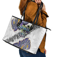 Traditional Art Hawaiian Kakau Tattoos Leather Tote Bag Graffiti Style - Polynesian Pride