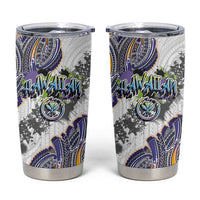 Traditional Art Hawaiian Kakau Tattoos Tumbler Cup Graffiti Style - Polynesian Pride