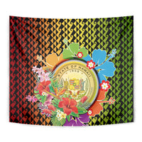 Hawaii Womens Day Wahine Tapestry Strong Beautiful Woman with Kakau Style LT03 - Polynesian Pride