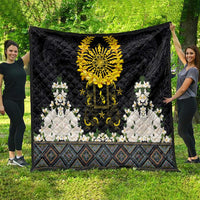 Flores de Mayo and Filipino Fiesta Quilt The Sun-Jasmine and Polynesian Yakan Tattoo Barong Style LT03 - Polynesian Pride
