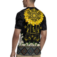 Flores de Mayo and Filipino Fiesta Rugby Jersey The Sun-Jasmine and Polynesian Yakan Tattoo Barong Style