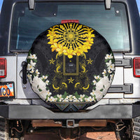 Flores de Mayo and Filipino Fiesta Spare Tire Cover The Sun-Jasmine and Polynesian Yakan Tattoo Barong Style