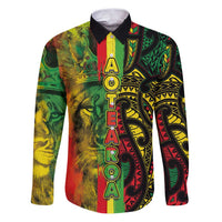 Aotearoa Reggae Family Matching Puletasi and Hawaiian Shirt Maori Reggae-One Love