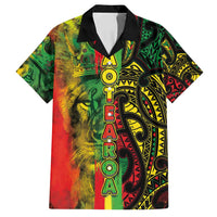 Aotearoa Reggae Family Matching Tank Maxi Dress and Hawaiian Shirt Maori Reggae-One Love