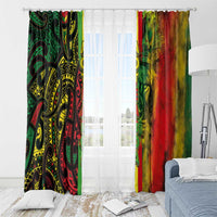 Aotearoa Reggae Window Curtain Maori Reggae-One Love