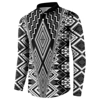 Aotearoa Tukutuku and Poutama Motif Classic Button Sweatshirt