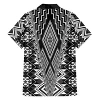 Aotearoa Tukutuku and Poutama Motif Classic Family Matching Off Shoulder Short Dress and Hawaiian Shirt