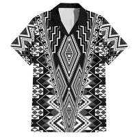Aotearoa Tukutuku and Poutama Motif Classic Family Matching Tank Maxi Dress and Hawaiian Shirt