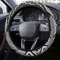 Aotearoa Tukutuku and Poutama Motif Classic Steering Wheel Cover