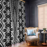 Aotearoa Tukutuku and Poutama Motif Classic Window Curtain