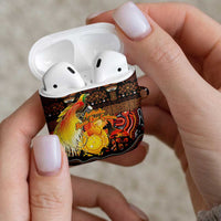 Australia and Papua New Guinea Together AirPods Case Kangaroo Aboriginal Art and Bird-of-paradise Oro Tribal Motifs LT03 - Polynesian Pride