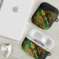 Chimpu Province Papua New Guinea AirPods Case Bird-of-paradise Art Tattoo and Melanesian Motifs LT03 - Polynesian Pride