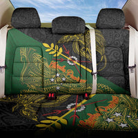 Chimpu Province Papua New Guinea Back Car Seat Cover Bird-of-paradise Art Tattoo and Melanesian Motifs - Polynesian Pride