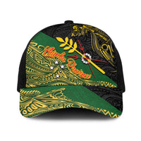 Chimpu Province Papua New Guinea Baseball Net Cap Bird-of-paradise Art Tattoo and Melanesian Motifs LT03 One Size Black Black - Polynesian Pride