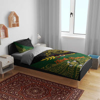 Chimpu Province Papua New Guinea Bedding Set Bird-of-paradise Art Tattoo and Melanesian Motifs - Polynesian Pride