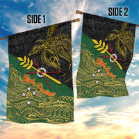 Chimpu Province Papua New Guinea Garden Flag Bird-of-paradise Art Tattoo and Melanesian Motifs - Polynesian Pride