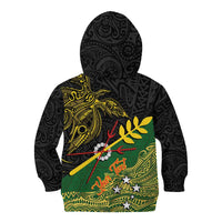 Personalized Chimpu Province Papua New Guinea Kid Hoodie Bird-of-paradise Art Tattoo and Melanesian Motifs - Polynesian Pride