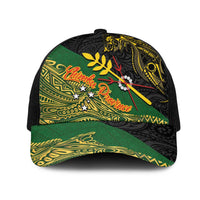 Chimpu Province Papua New Guinea Mesh Trucker Cap Bird-of-paradise Art Tattoo and Melanesian Motifs LT03 One Size Black Black - Polynesian Pride