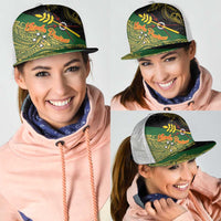 Chimpu Province Papua New Guinea Mesh Trucker Cap Bird-of-paradise Art Tattoo and Melanesian Motifs LT03 - Polynesian Pride