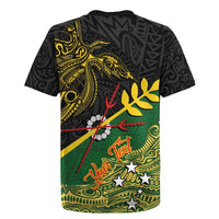 Personalized Chimpu Province Papua New Guinea Rugby Jersey Bird-of-paradise Art Tattoo and Melanesian Motifs - Polynesian Pride