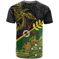 Personalized Chimpu Province Papua New Guinea T Shirt Bird-of-paradise Art Tattoo and Melanesian Motifs - Polynesian Pride