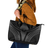 Hawaiian Kakau Art Tattoos Aquaman Style Leather Tote Bag Special Edition - Polynesian Pride