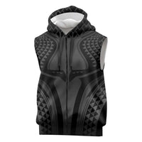 Hawaiian Kakau Art Tattoos Aquaman Style Sleeveless Zip Hoodie Special Edition - Polynesian Pride