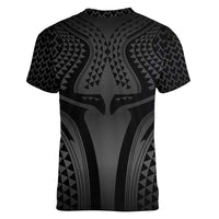 Hawaiian Kakau Art Tattoos Aquaman Style Women V-Neck T-Shirt Special Edition - Polynesian Pride