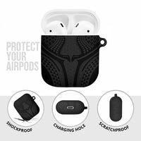 Hawaiian Kakau Art Tattoos Aquaman Style AirPods Case Black Version - Polynesian Pride