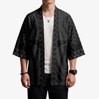 Hawaiian Kakau Art Tattoos Aquaman Style Kimono Black Version - Polynesian Pride