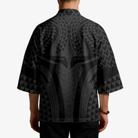 Hawaiian Kakau Art Tattoos Aquaman Style Kimono Black Version - Polynesian Pride