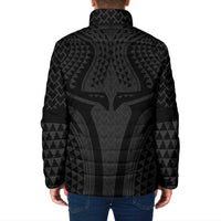 Hawaiian Kakau Art Tattoos Aquaman Style Padded Jacket Black Version - Polynesian Pride